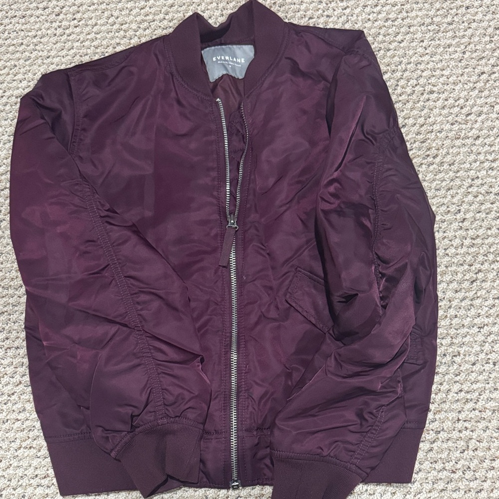 Everlane Women's Bomber Jacket - Plum